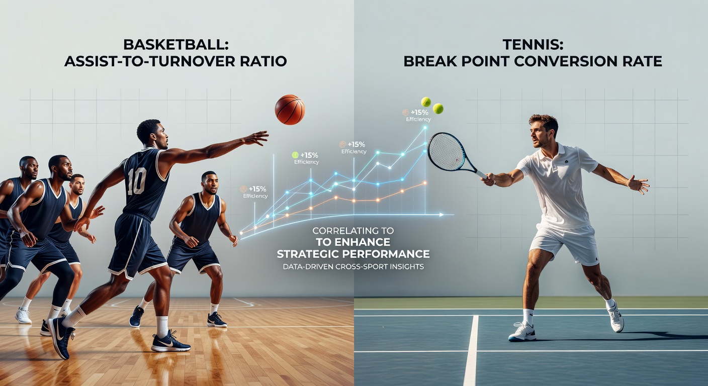 Split image showing detailed basketball stat overlay next to tennis match analytics dashboard used for accumulator research