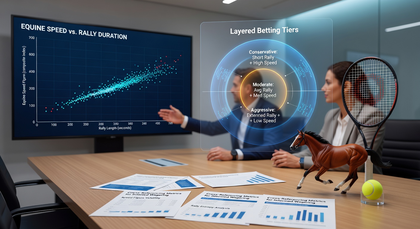 Chart displaying equine speed figures alongside tennis rally length statistics for betting analysis