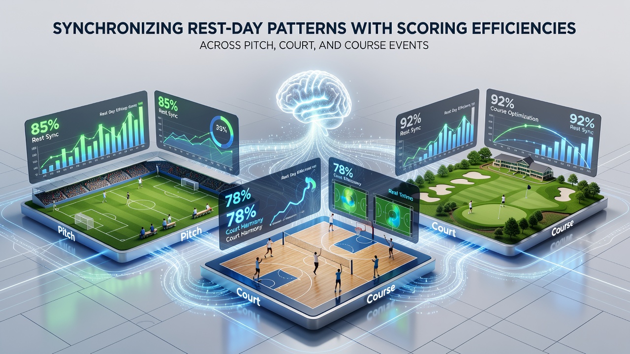 Detailed charts showing rest-day impacts on scoring across sports